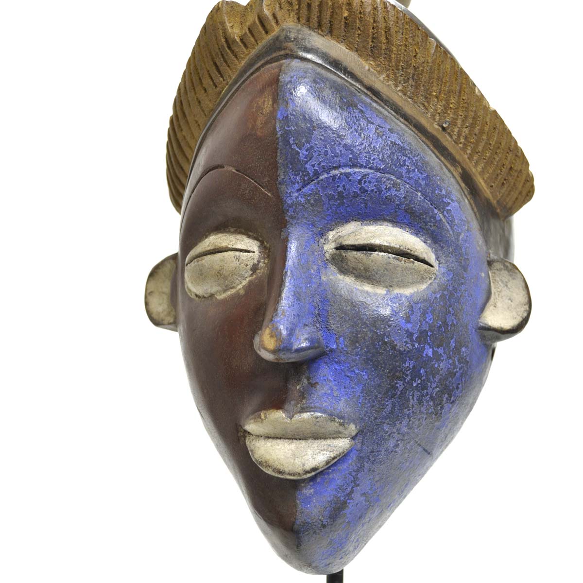 インターネットサイト アフリカン彫刻 コンゴの仮面 マスク壁彫刻 バッファローのマント彫像/ エスニックカフェ アフリカ料理 プレゼント 贈り物（  インテリア小物