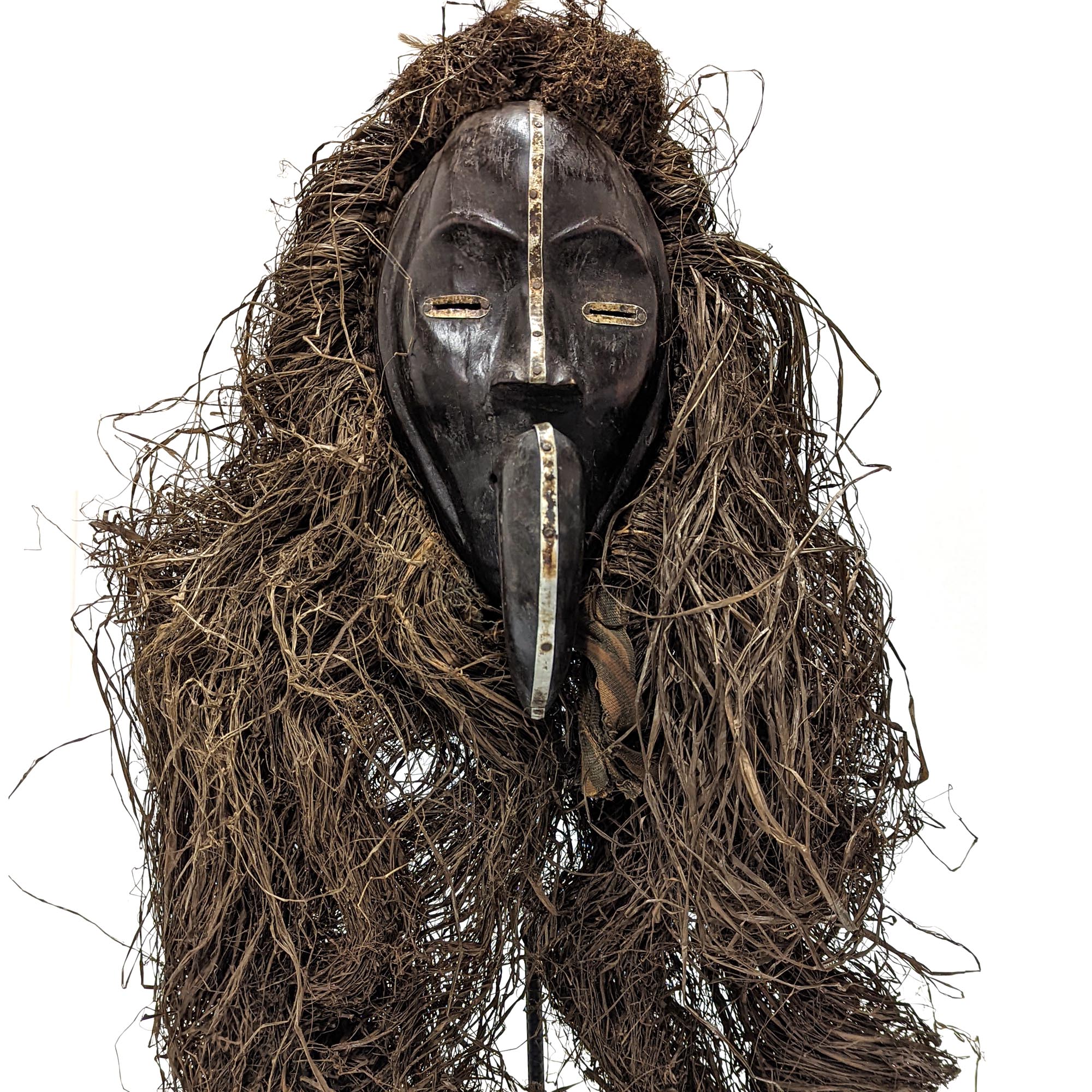 西アフリカ コートジボワール ダン族 木彫りのマスク プリミティブ ...