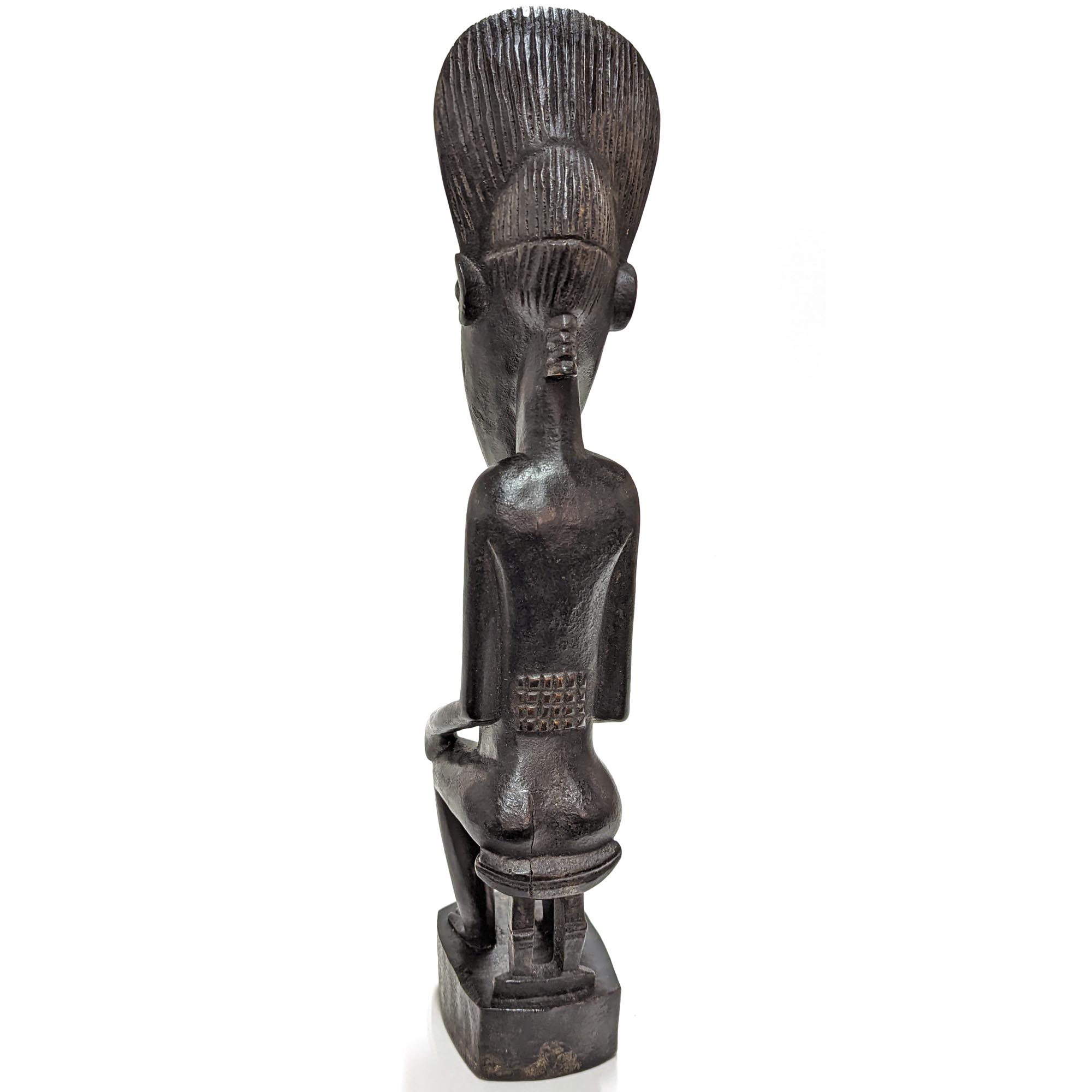 《半額》バウレ族彫像 41cm アフリカン プリミティブアート 木彫品 