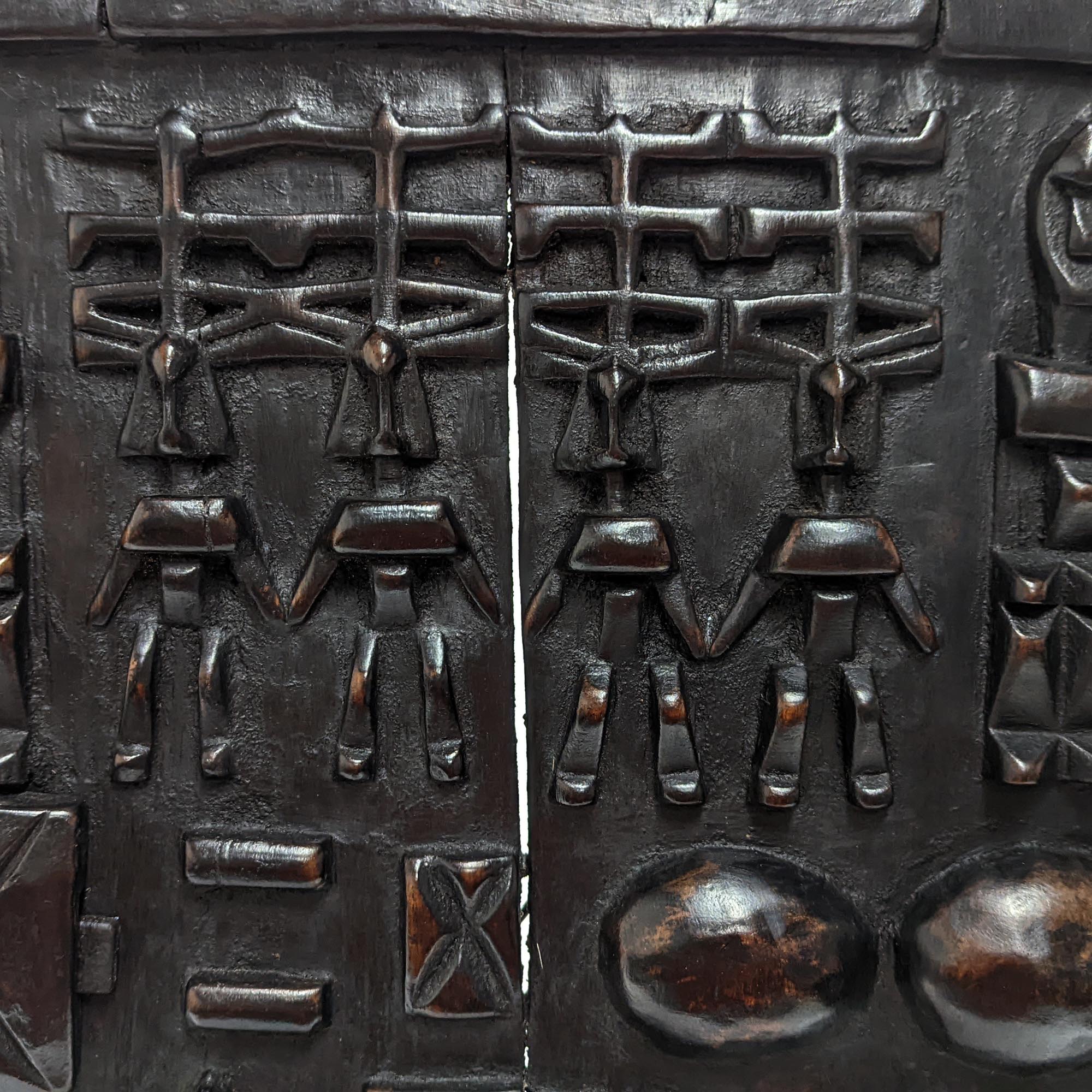 ドゴン族の扉 高さ60cm アフリカン プリミティブアート （n152-22