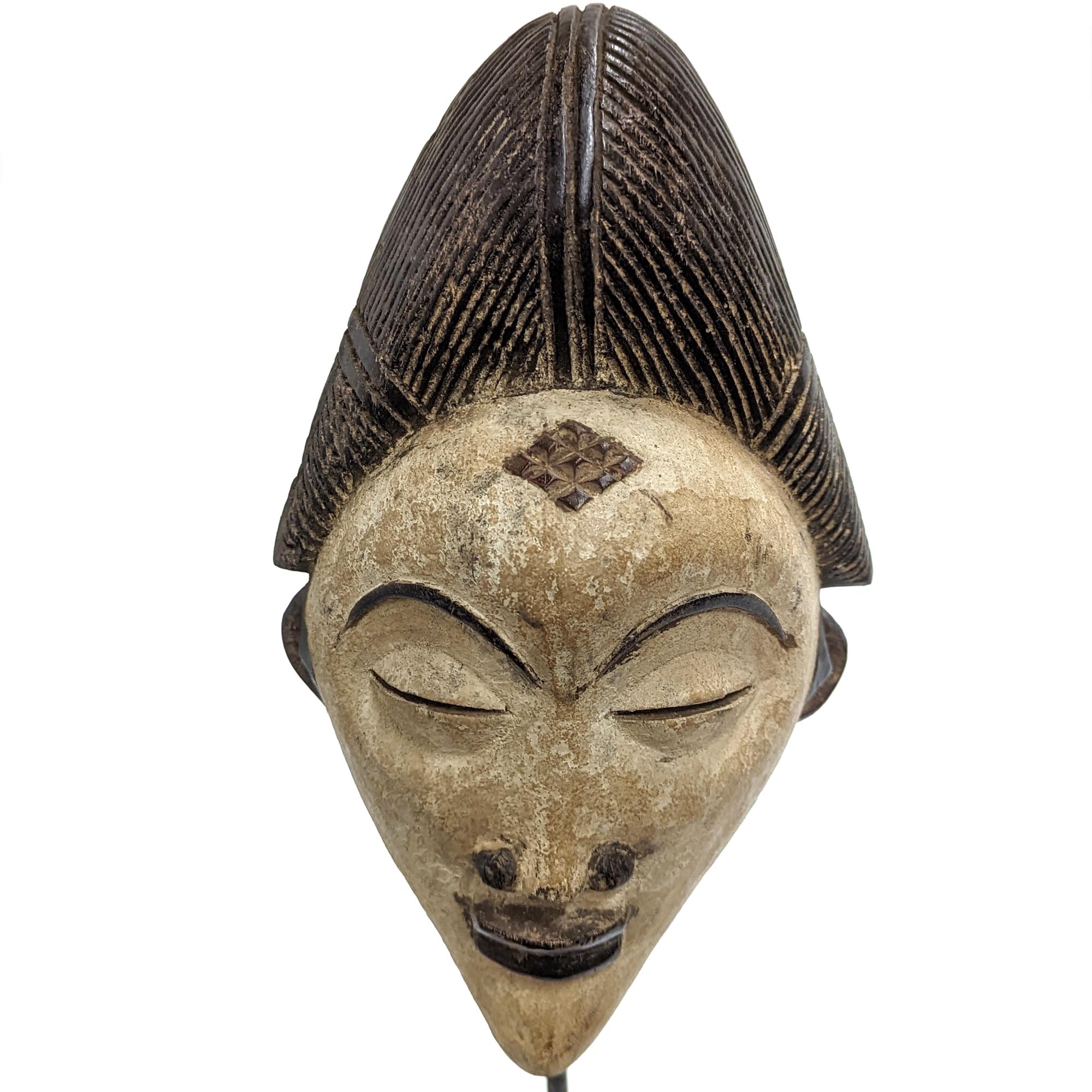プヌ族仮面 31cm アフリカン プリミティブアート マスク （n240-27） アフリカ雑貨店 アフロモード