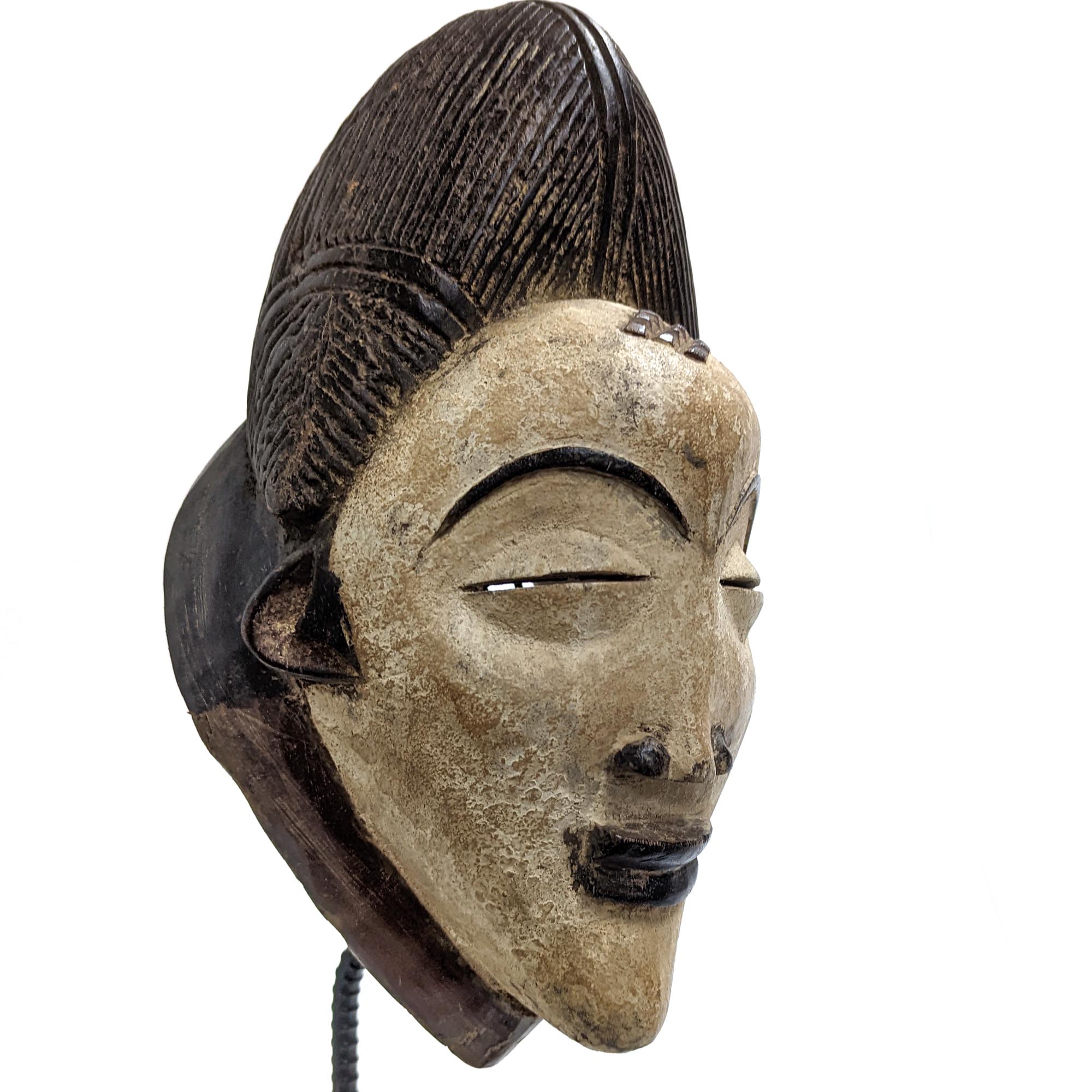 プヌ族仮面 31cm アフリカン プリミティブアート マスク （n240-27） アフリカ雑貨店 アフロモード