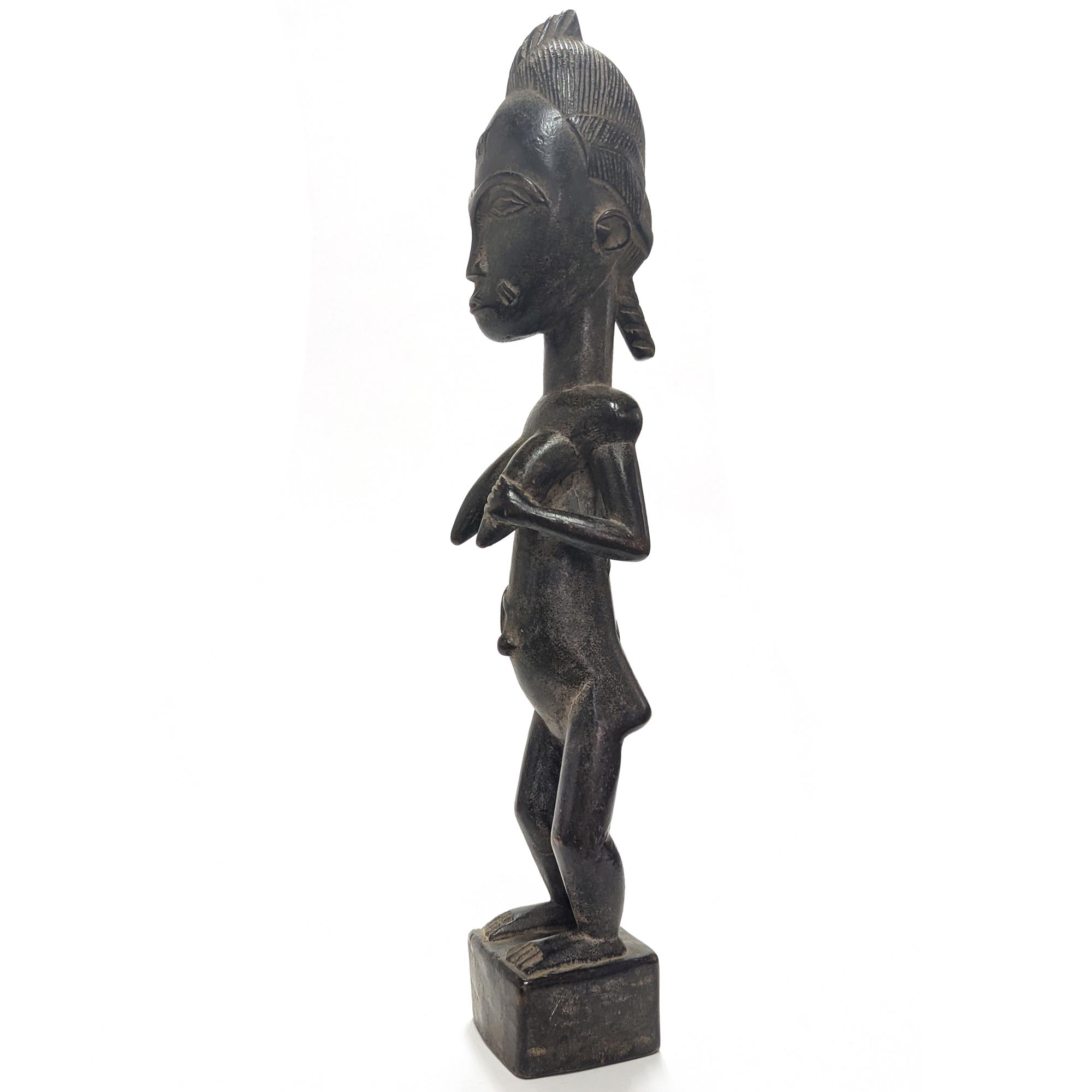 バウレ族女性立像 55cm アフリカン プリミティブアート （n330-02） - アフリカ雑貨店 アフロモード
