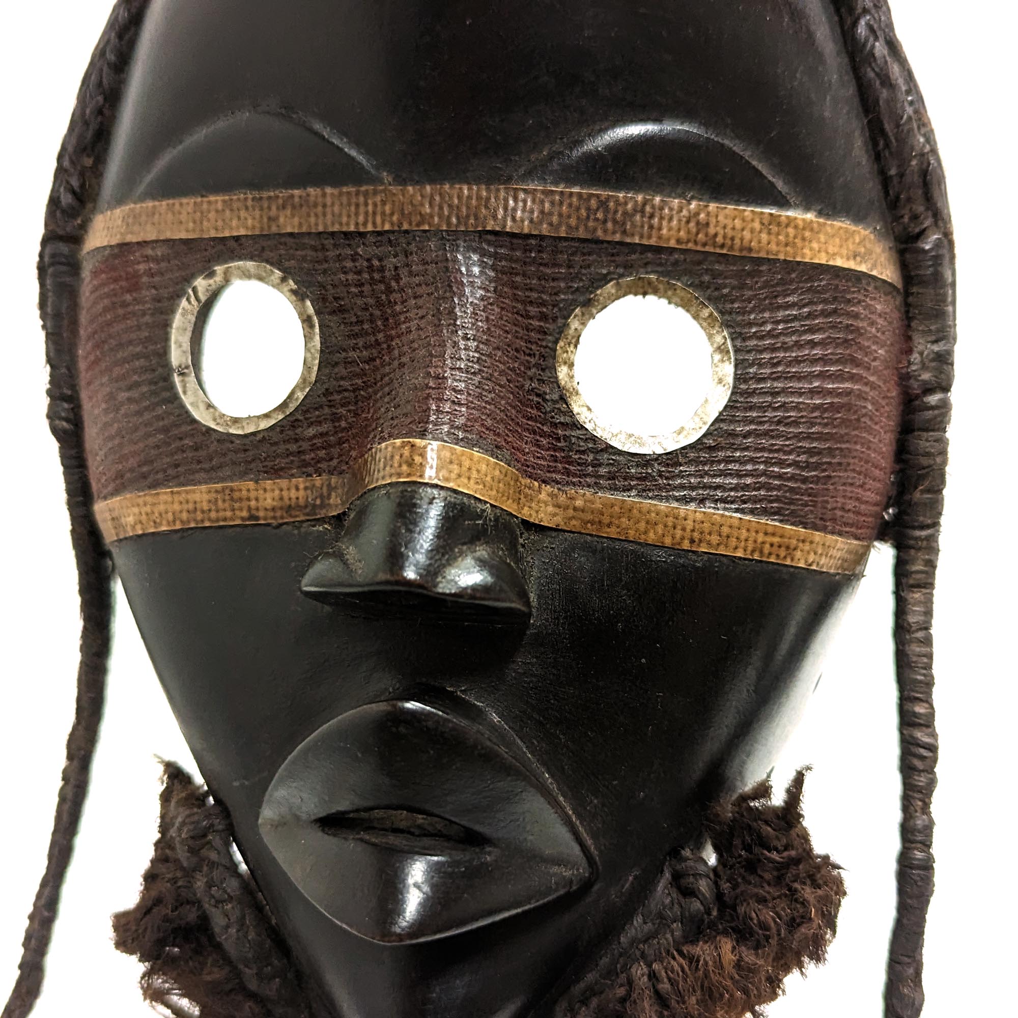 アフリカマスク⑦ ダン族 コートジボワール 木彫仮面 古い木製マスク 