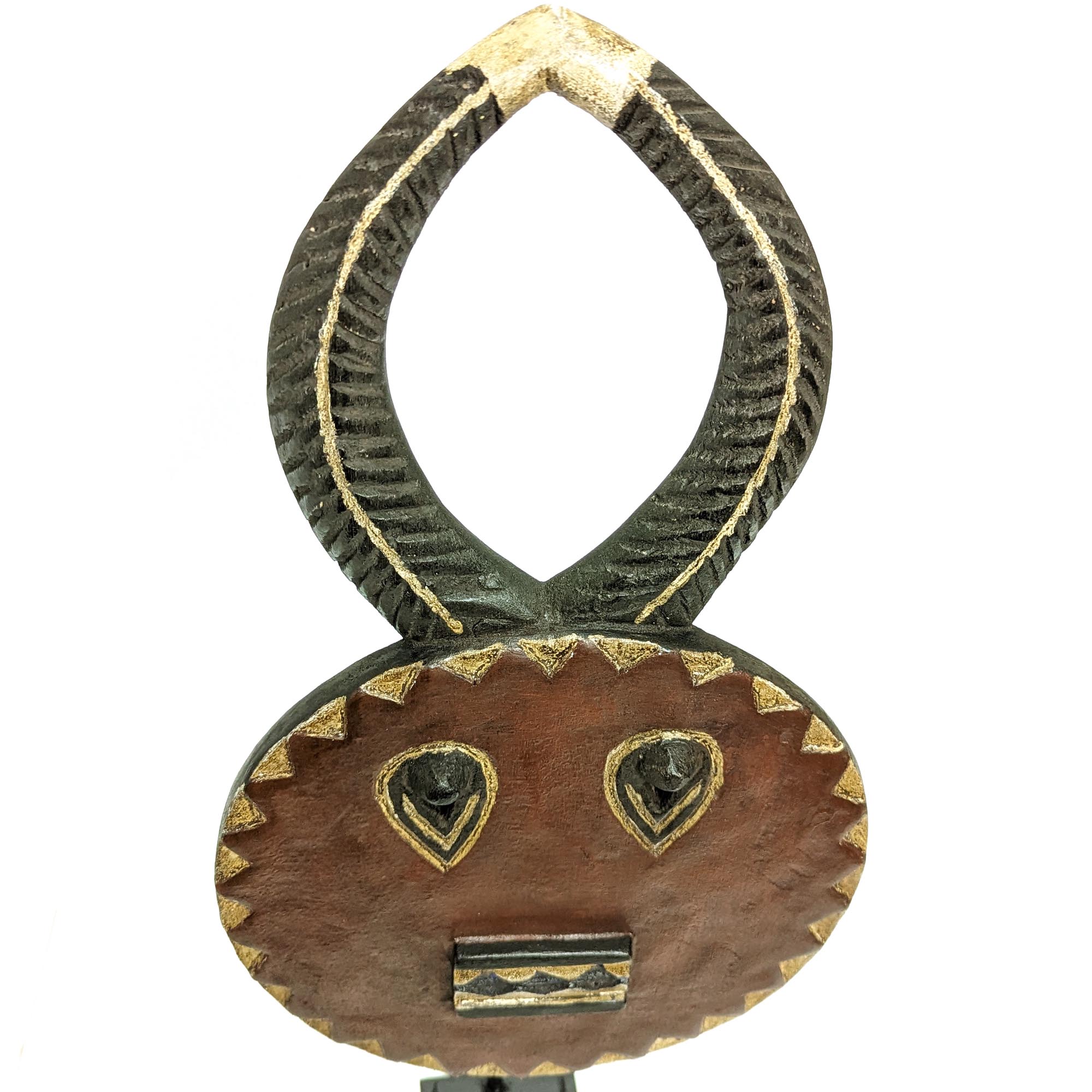 アフリカマスク コートジボワール仮面オールド - 工芸品