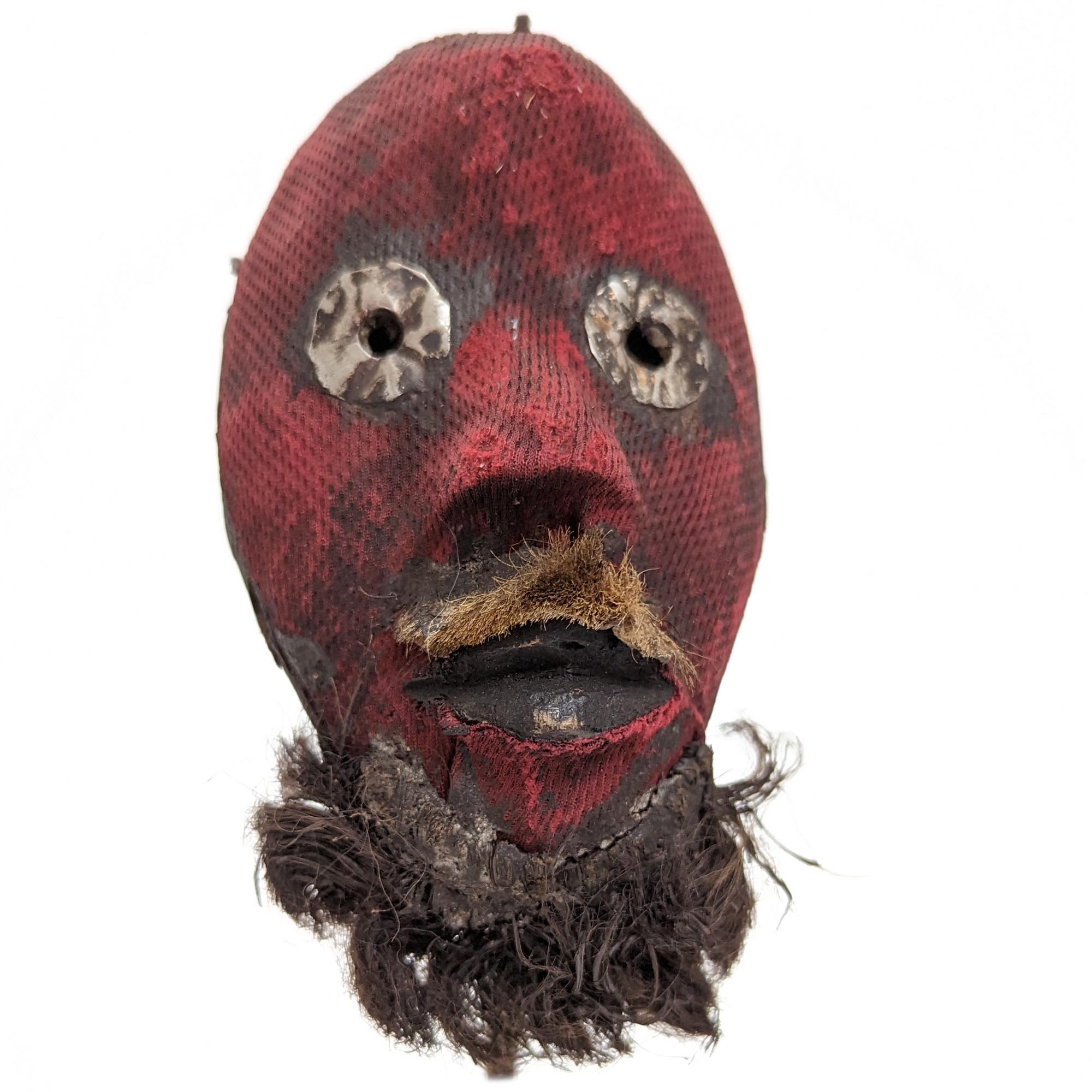 ダン族小型マスク スタンド付 アフリカン仮面 アート （p120-11） アフリカ雑貨店 アフロモード