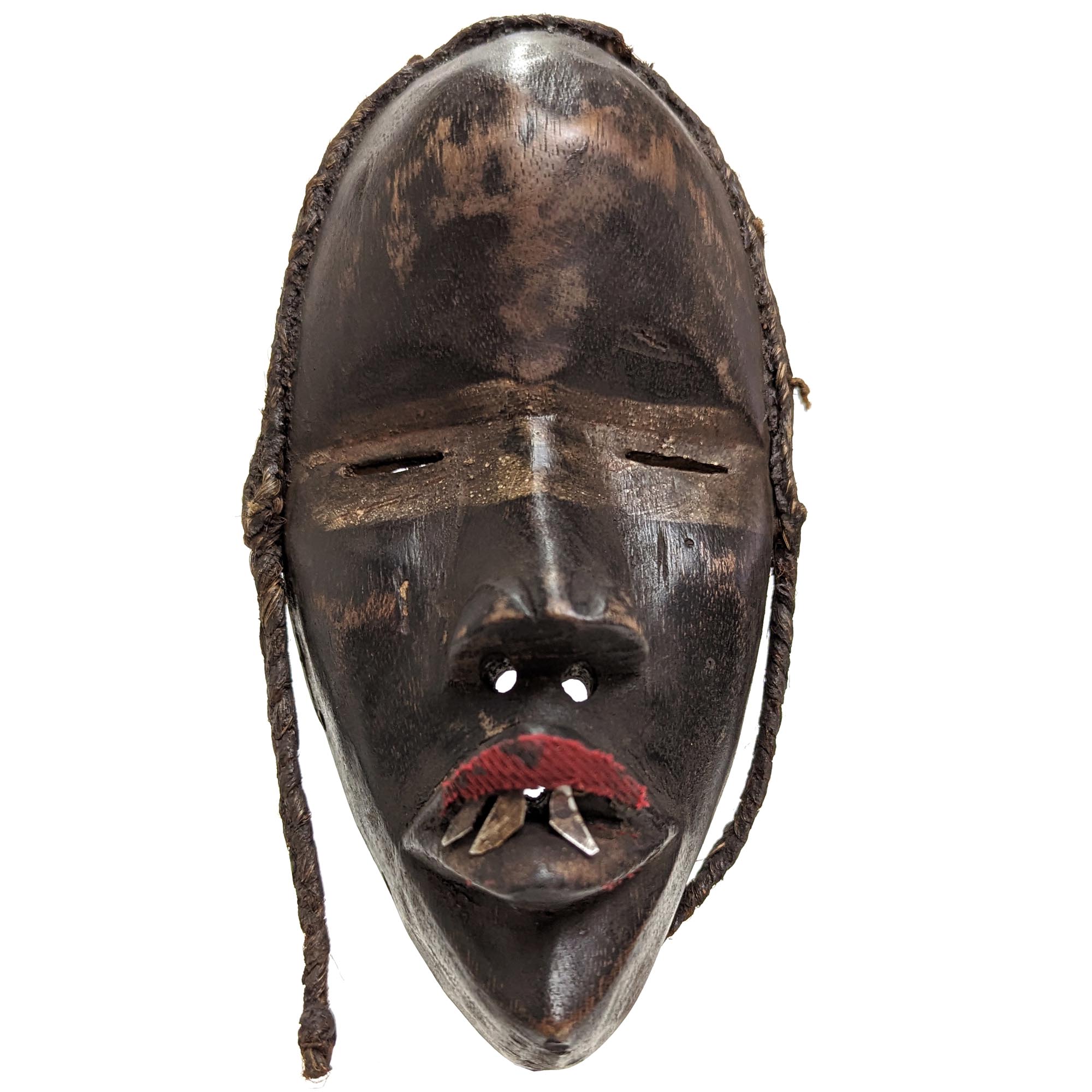 ダン族小型マスク スタンド付 アフリカン仮面 アート （p120-12） アフリカ雑貨店 アフロモード