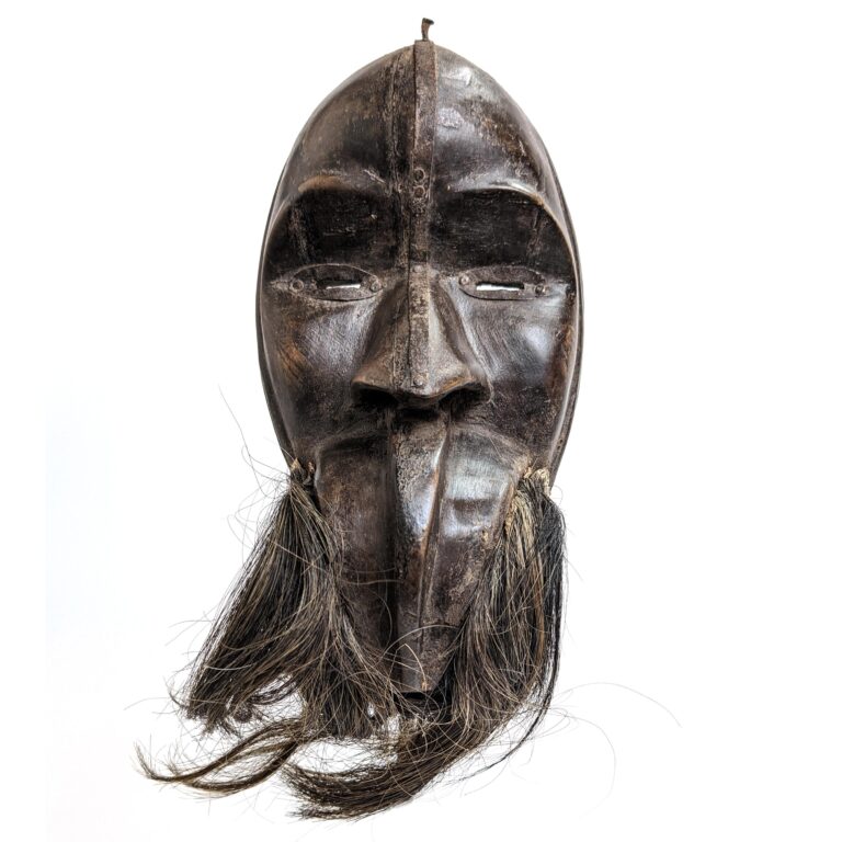 ダン族マスク 28cm アフリカンアート 仮面 （p501-16） - アフリカ 
