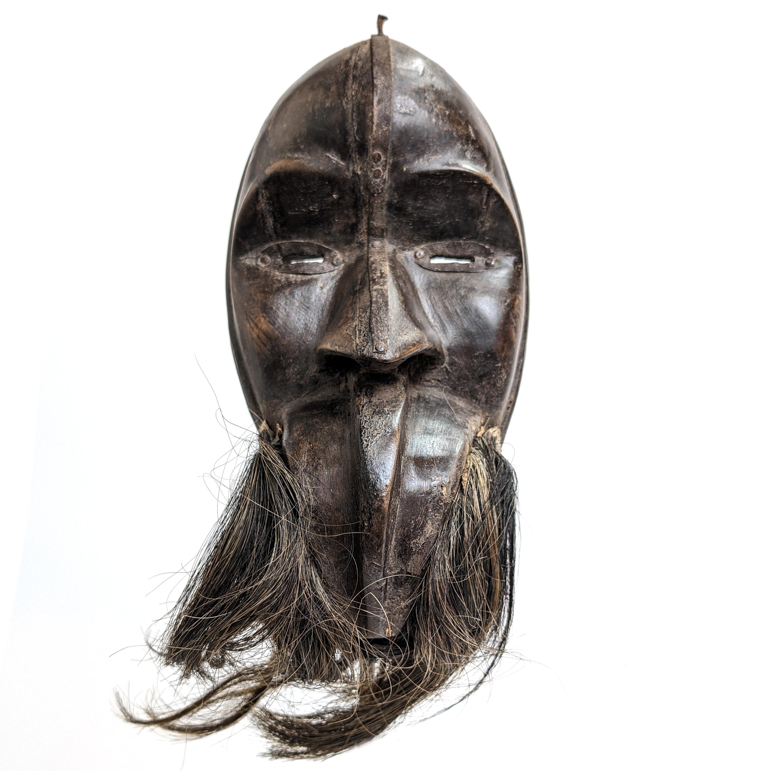 ダン族マスク 28cm アフリカンアート 仮面 （p501-16） - アフリカ雑貨 