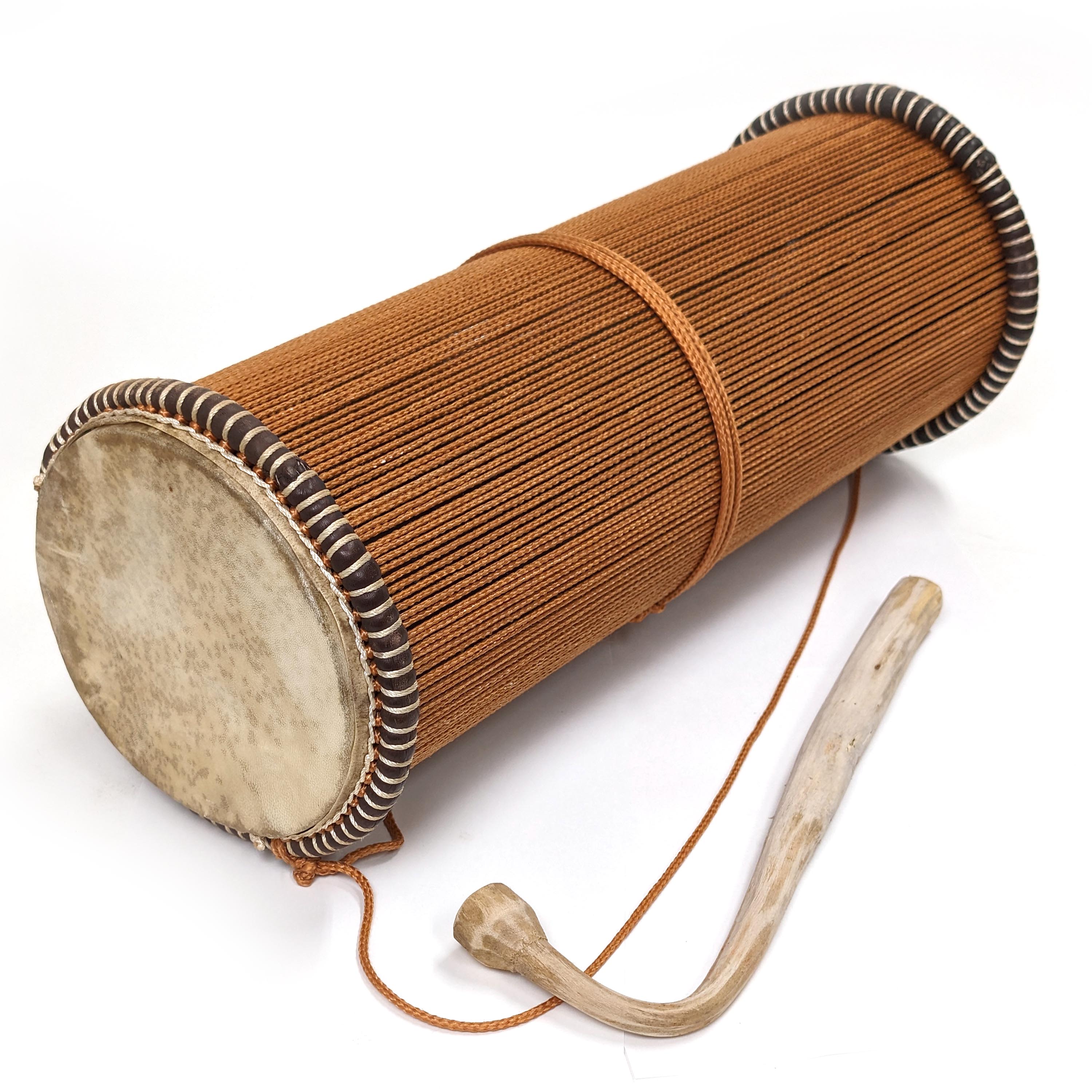 新型 トーキングドラム タマン タムタム アフリカ民族楽器 （p675-28 