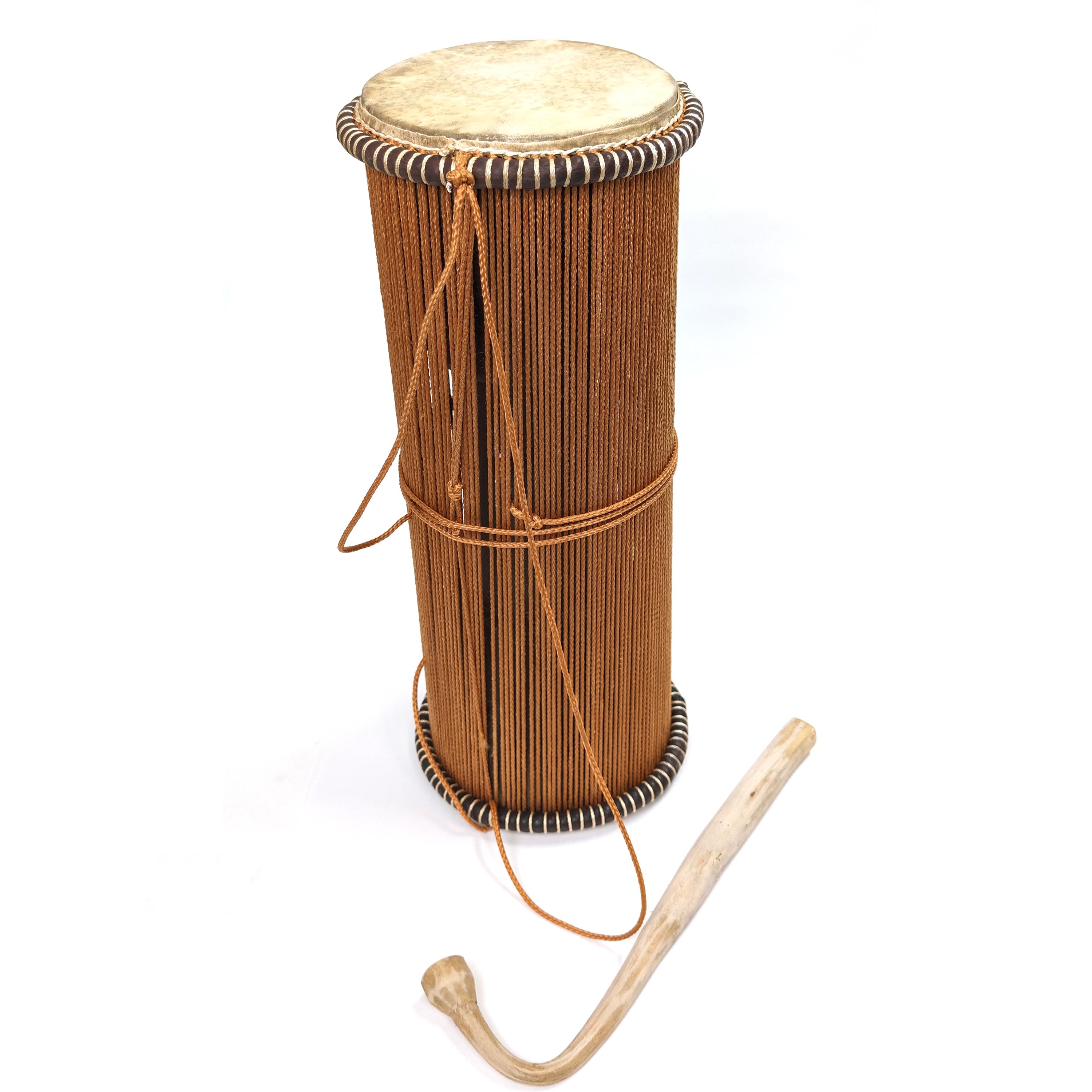 新型 トーキングドラム タマン タムタム アフリカ民族楽器 （p675-28 
