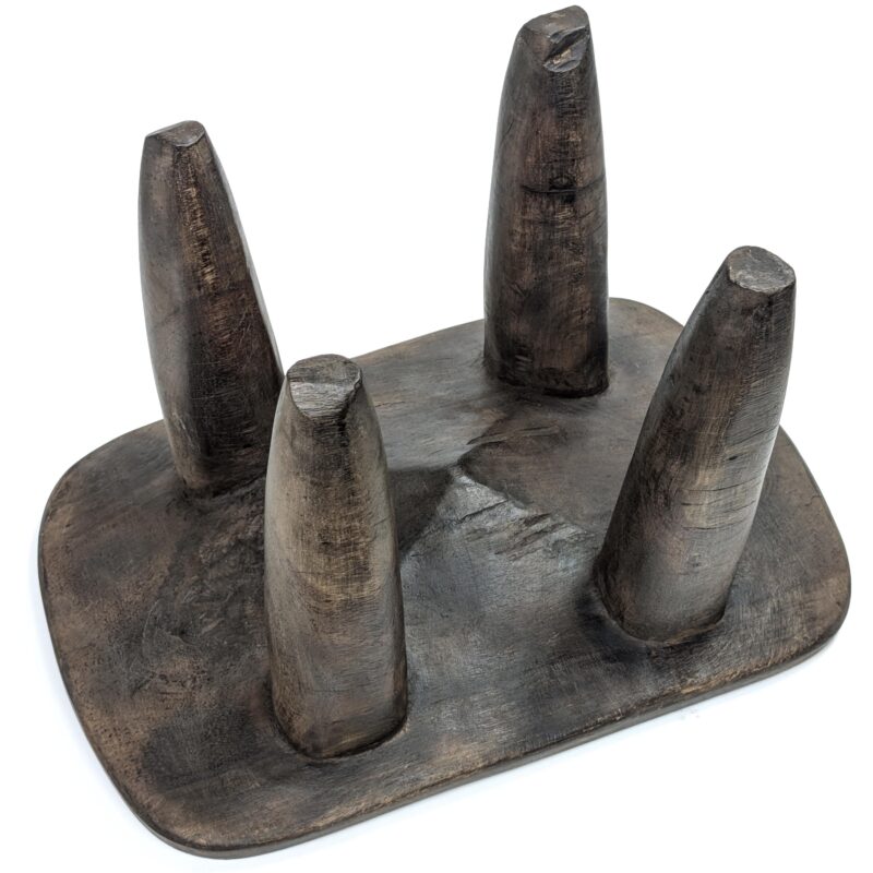 セヌフォ族巨大腰掛　座面64×44cm　アフリカのテーブル 家具 （r112-02） - 画像 (11)