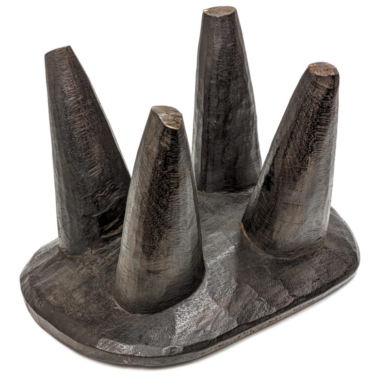 セヌフォ族腰掛 座面32×23cm アフリカの家具 スツール 椅子 （r121-13） - 画像 (8)