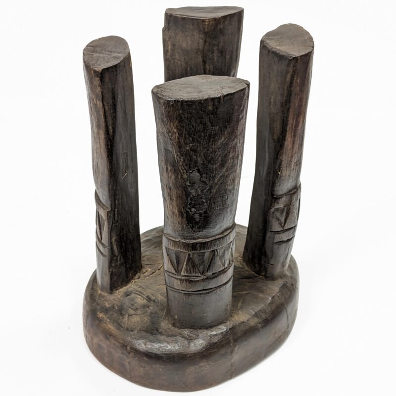 セヌフォ族腰掛 座面26×22cm アフリカの家具 スツール 椅子 （r121-14） - 画像 (8)