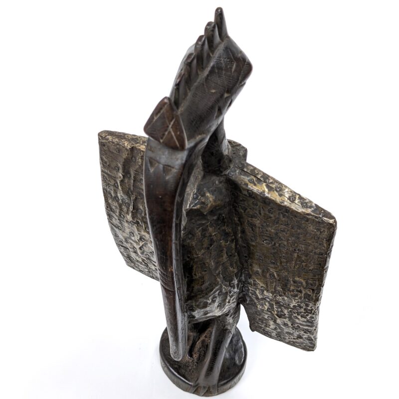 セヌフォ族木彫像カラオ 47cm アフリカン プリミティブアート （r121-20） - 画像 (5)