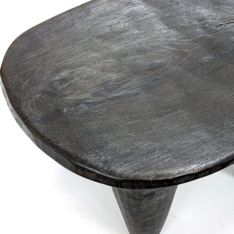 セヌフォ族腰掛 座面38×26cm アフリカの家具 スツール 椅子 （r121-30） - 画像 (5)