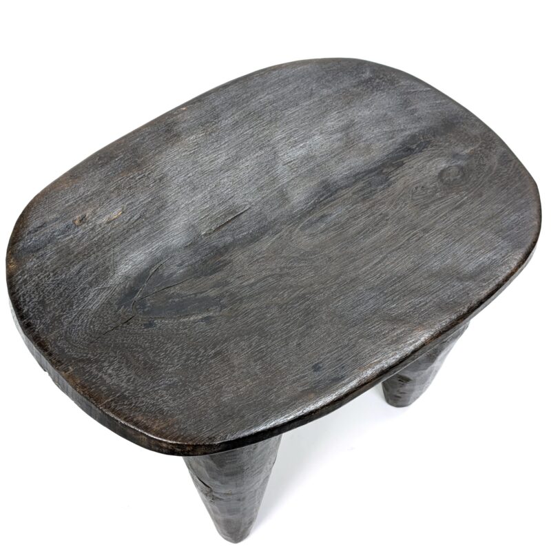 セヌフォ族腰掛 座面38×26cm アフリカの家具 スツール 椅子 （r121-30） - 画像 (7)