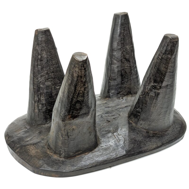 セヌフォ族腰掛 座面38×26cm アフリカの家具 スツール 椅子 （r121-30） - 画像 (8)