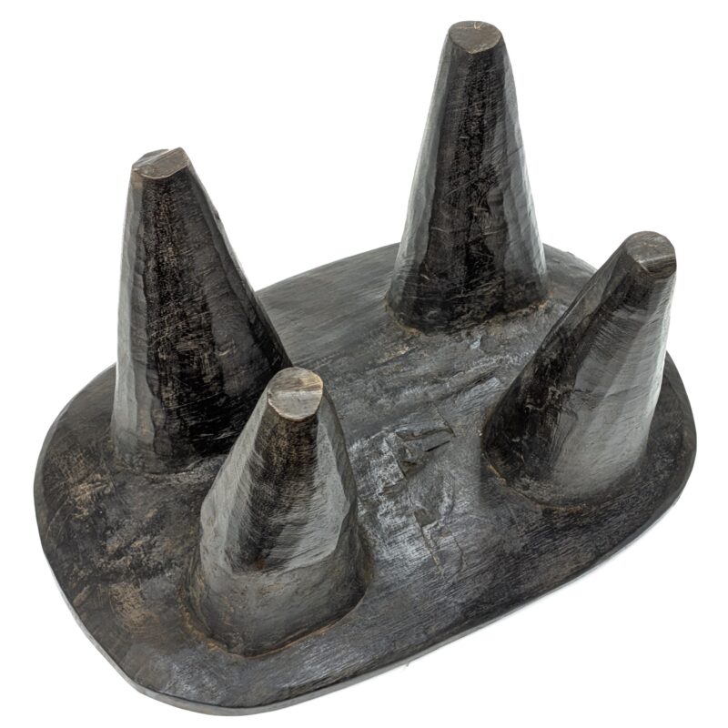 セヌフォ族腰掛 座面38×26cm アフリカの家具 スツール 椅子 （r121-30） - 画像 (9)
