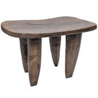 セヌフォ族巨大腰掛　座面62×47cm　アフリカのテーブル 家具 （r123-20）