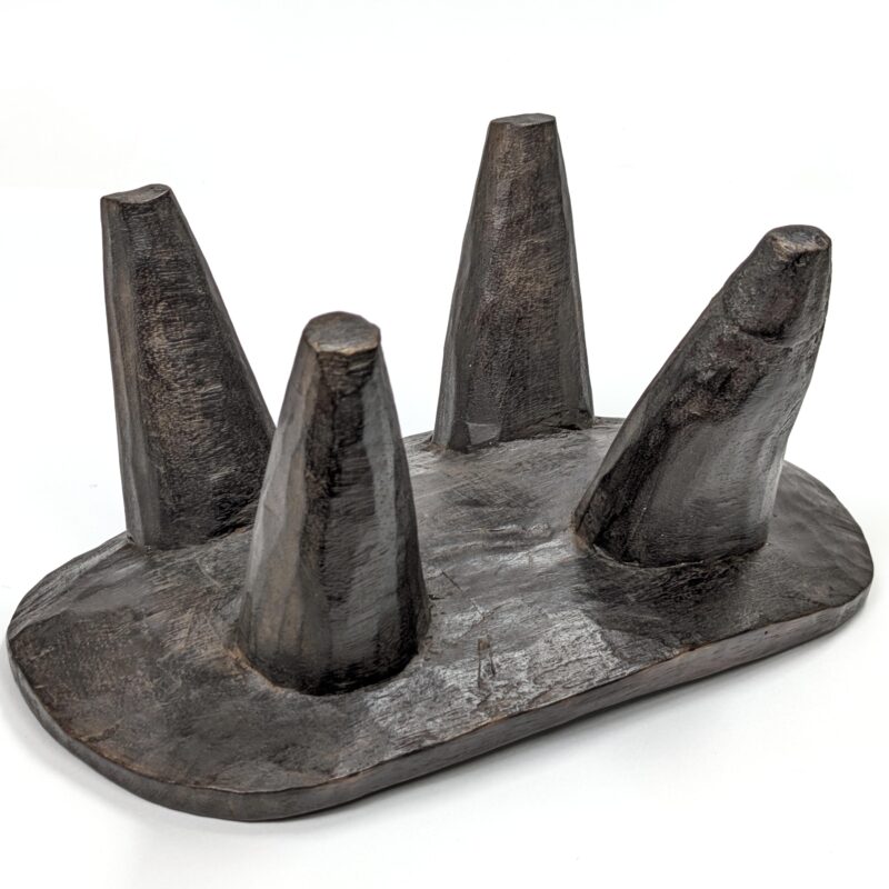 セヌフォ族腰掛 座面36×22cm アフリカの家具 スツール 椅子 （r123-21） - 画像 (10)