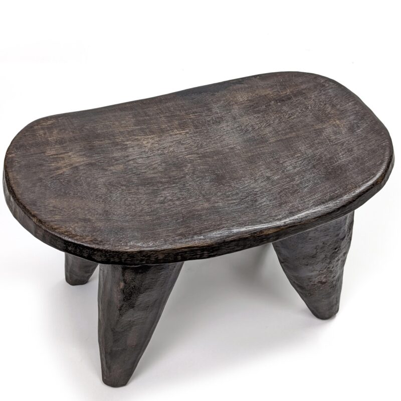 セヌフォ族腰掛 座面37×23cm アフリカの家具 スツール 椅子 （r123-22） - 画像 (3)
