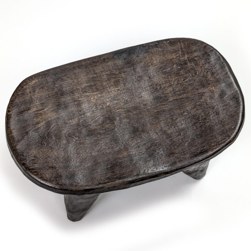 セヌフォ族腰掛 座面37×23cm アフリカの家具 スツール 椅子 （r123-22） - 画像 (4)
